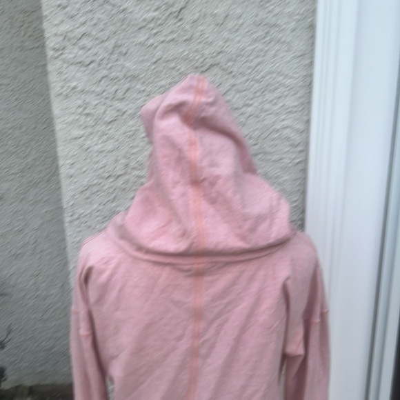 Lululemon Stress Less Funnel Cowl Neck Peach Hoodie Pullover Women's Size 6 - Picture 6 of 9